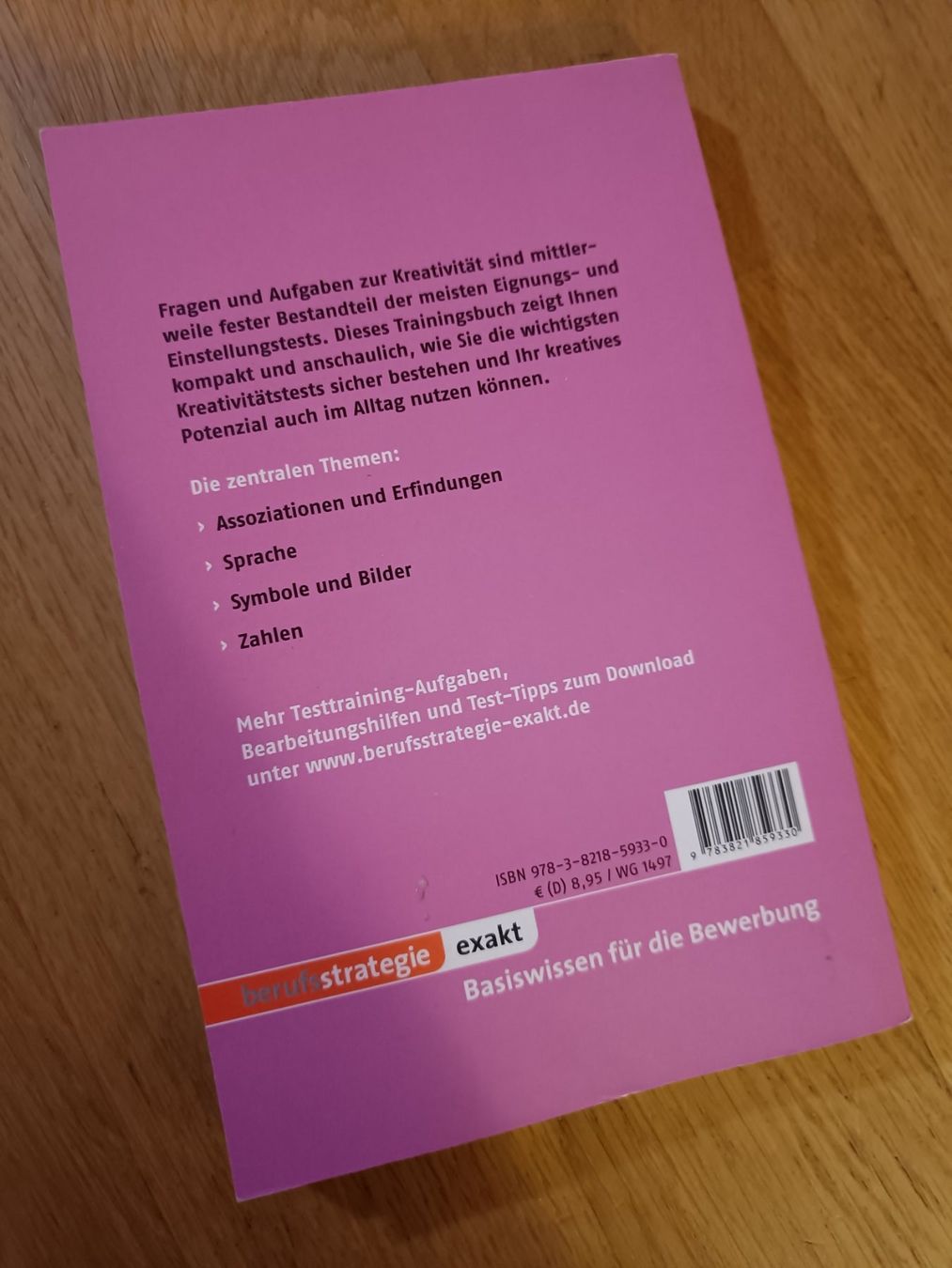 Bücher: Testtraining Kreativität – Gebraucht aus Dietlikon von Dietlikon_Verkauf 1