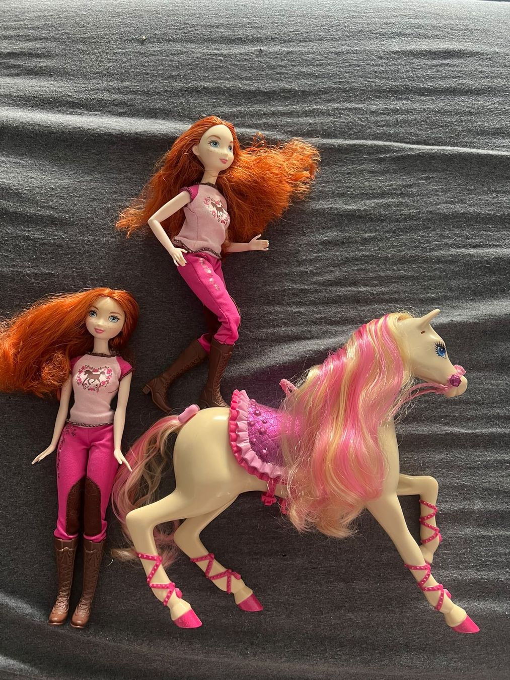 Puppen: 2 Merida Barbiepuppen mit Pferd – Gebraucht aus Langwiesen von rheinfall59