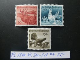 FL 1946 Nr. 210-212 postfrisch **