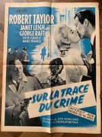Original Kino Plakat - 1954 sur la trace du crime