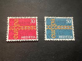 ET-Vollstempel 1971 947/48  Europamarken Luxus  (2154)