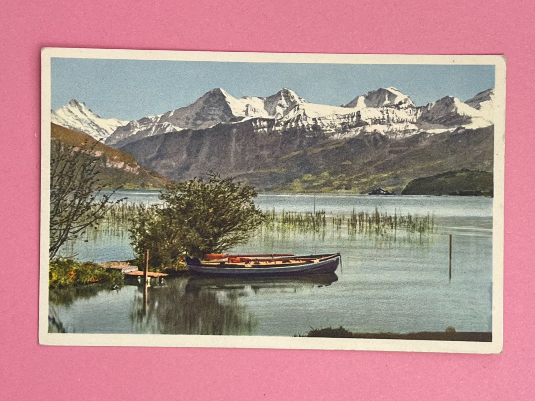 Cartes postales: Thunersee mit Eiger, Mönch und Jungfrau – D'occasion à Steg VS par _vinci_
