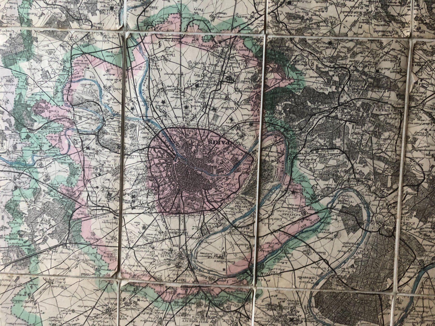 Cartine & Atlanti: Stadtplan Paris: Environs de Paris 1887 – Usato da Zürich venduto da allp 8