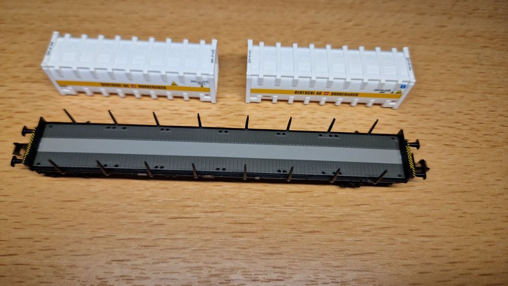 Fleischmann N 825214 Wagon Transport de Conteneurs Áæ Bertschi Conteneur-Citerne