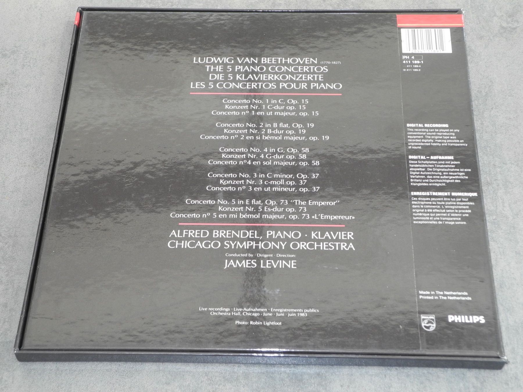 Dischi in vinile: BEETHOVEN: KLAVIERKONZERTE - BRENDEL / LEVINE - PHILIPS- 4LP – Nuovo (secondo la descrizione) da Fahrwangen venduto da Swirl2 4