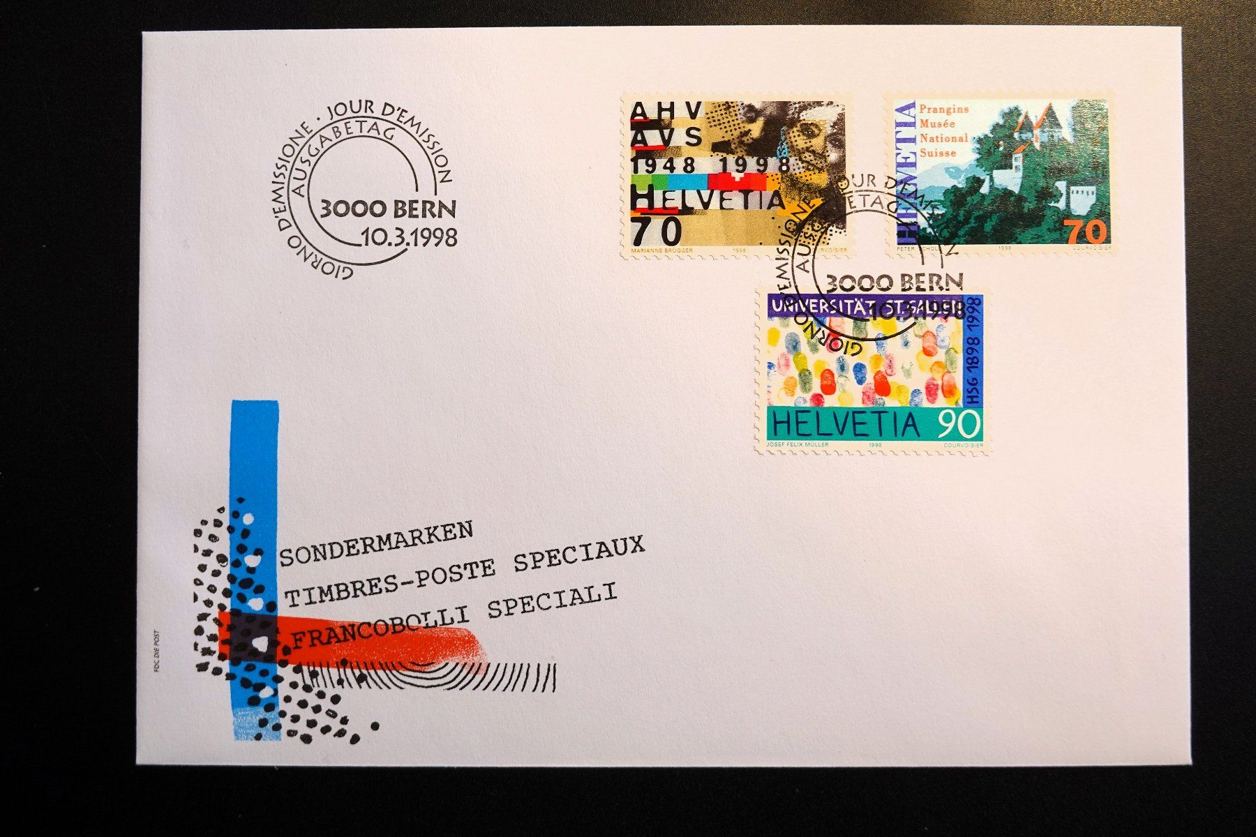 Tutti i francobolli: 1998 FDC Werbemarken – Nuovo (secondo la descrizione) da Mettmenstetten venduto da Sutasso