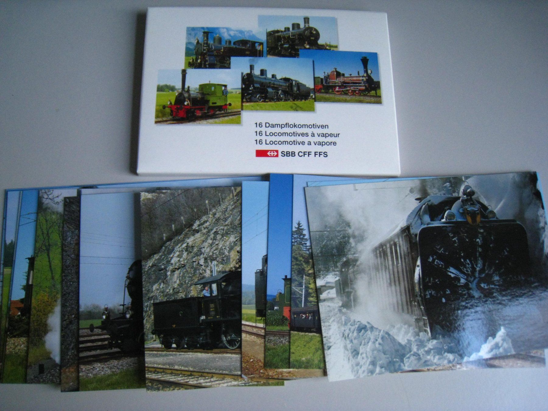 Livres: 16 Ansichtskarten von Schweizer Dampfloks – Neuf (Voir description) à Buchs ZH par swiss-train