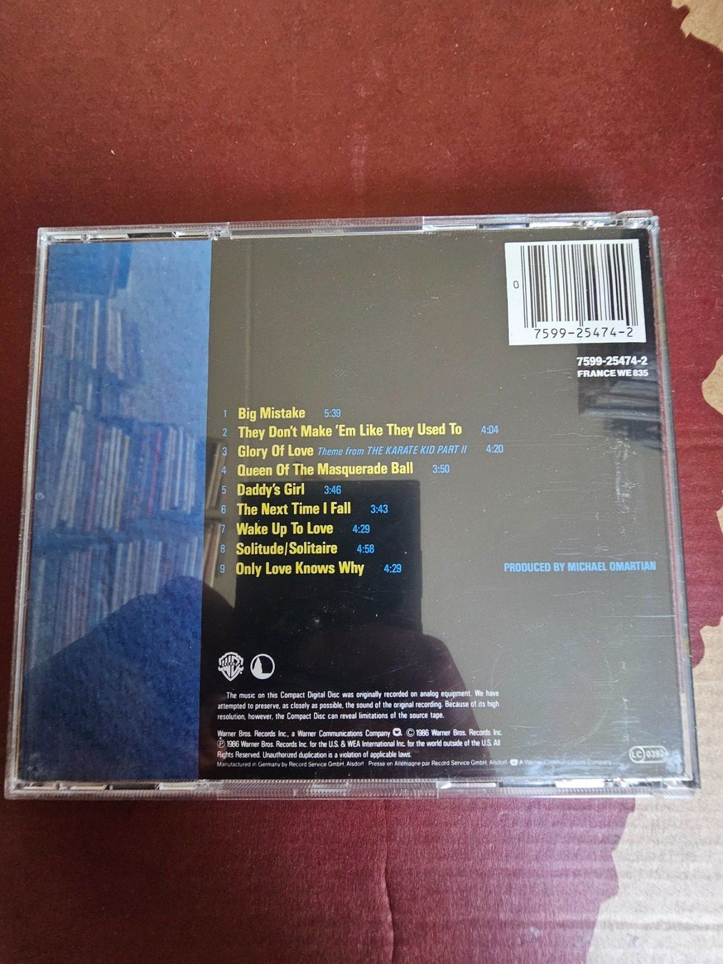 CD: CD - Peter Cetera – Solitude / Solitaire (AOR, 1986) – Usato da Biberist venduto da Foolio0 1