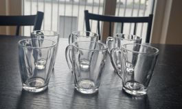 6er Set Kaffeegläser / Teegläser mit Henkel, Neuwertig!