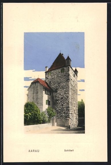 Cartoline postali: AK Aarau, Schlössli, 1916 – Usato da Berlin venduto da bartko-reher