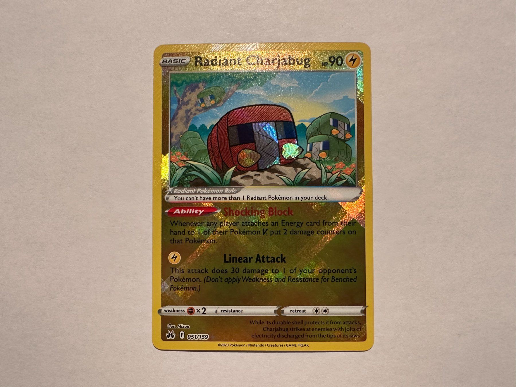 Pokémon Sammelbilder & Trading cards: Radiant Charjabug Crown Zenith EN – Neu (gemäss Beschreibung) aus Hagendorn von Pokecollectorch 1