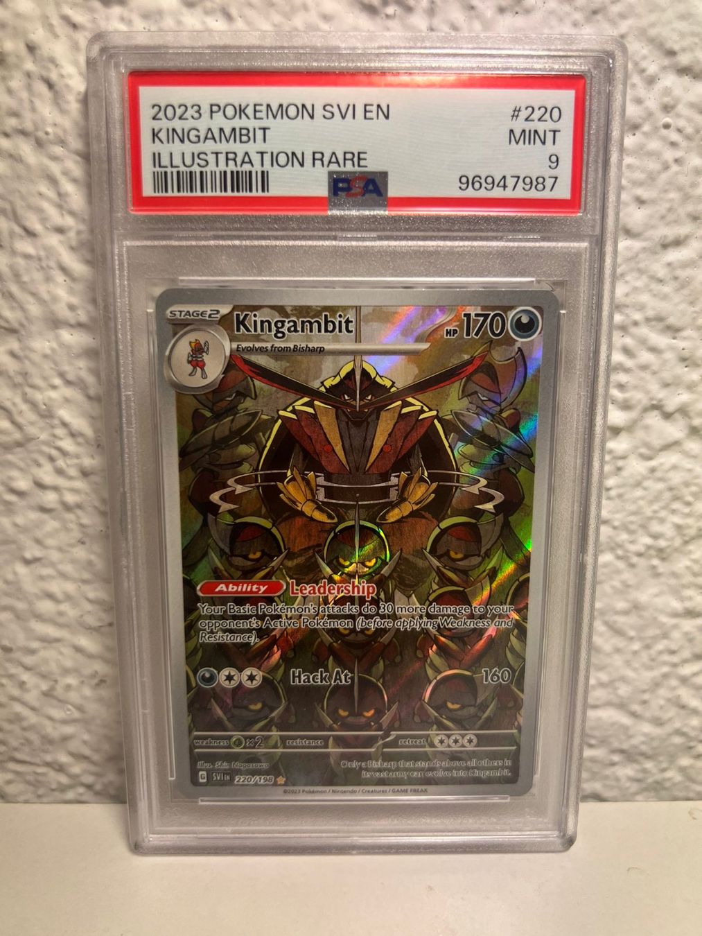 Pokémon Carte collezionabili: Pokemon Kingambit 2023 PSA 9 EN 220/198 – Usato da Münsingen venduto da wuerschwein