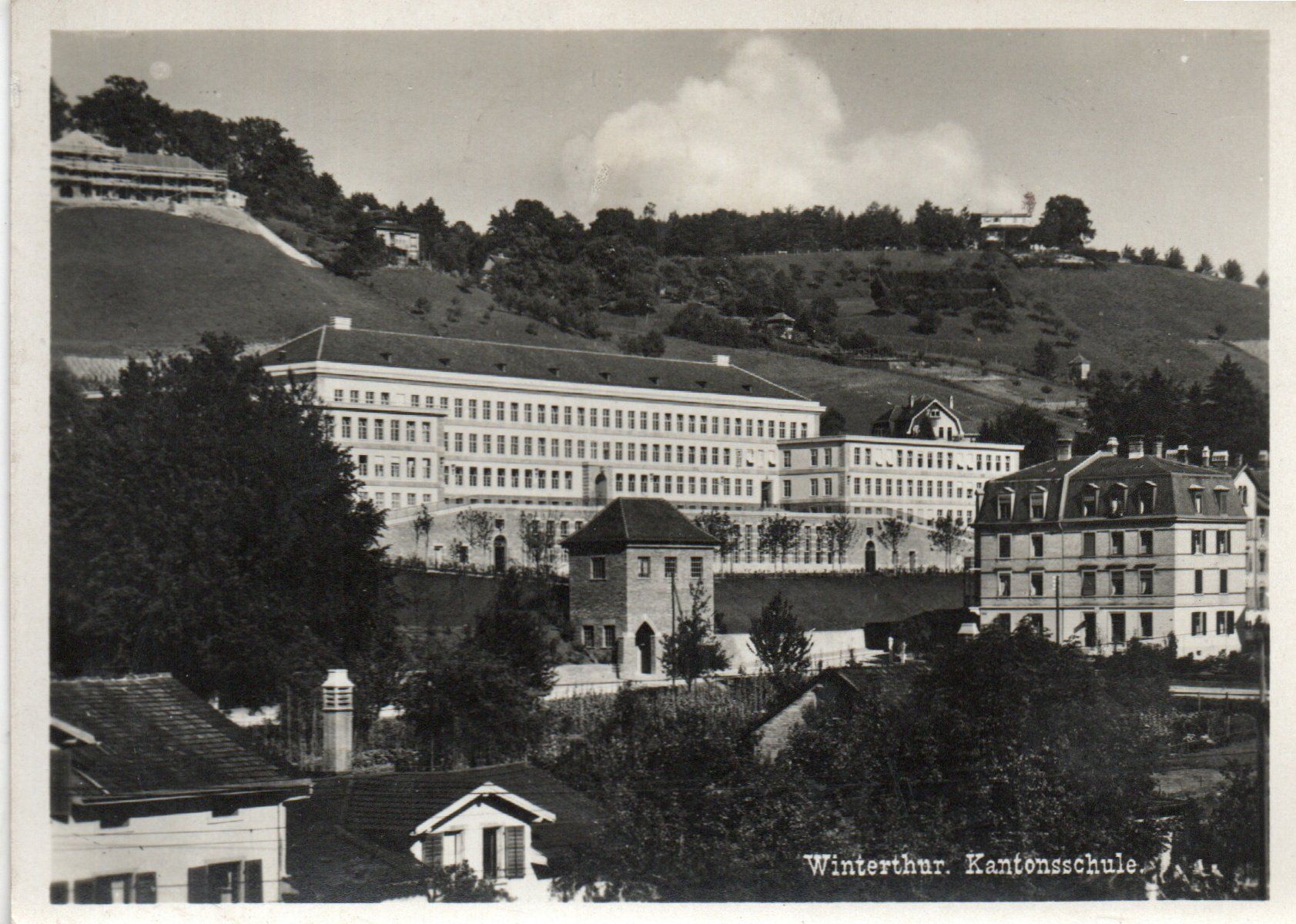 Ansichtskarten: Winterthur - Kantonsschule – Gebraucht aus Melano von pisonsdro