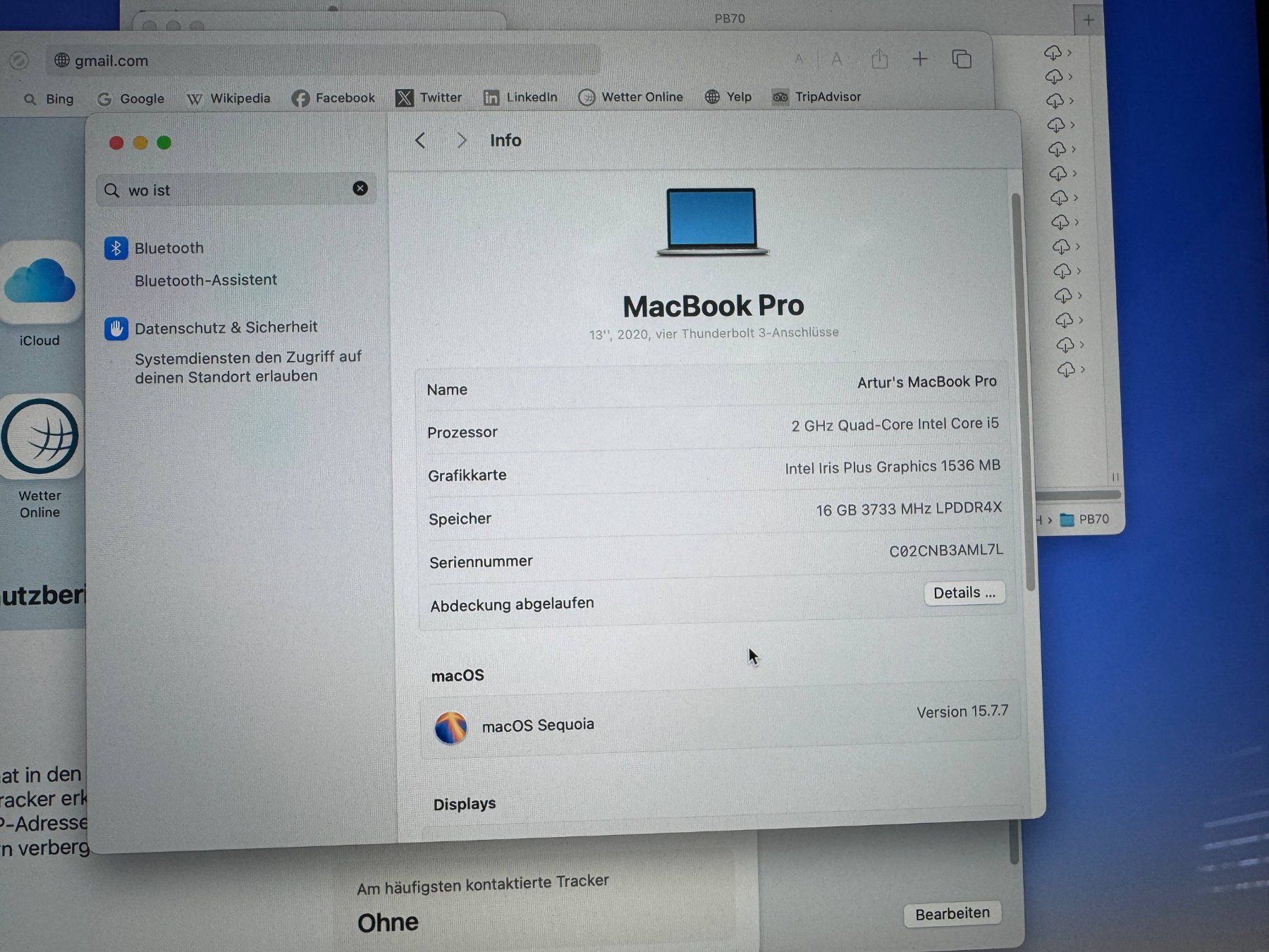 Apple Portables: MacBook Pro 13" 2020 16GB 512GB – D'occasion à Zug par subaru1942 1