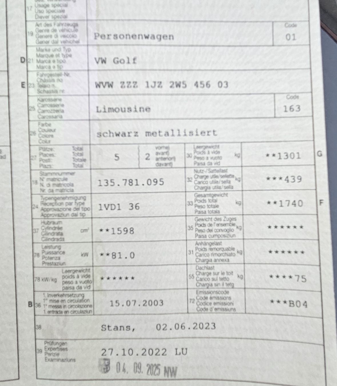 VW Autos: VW Golf – Gebraucht aus Buochs von buochser6 7