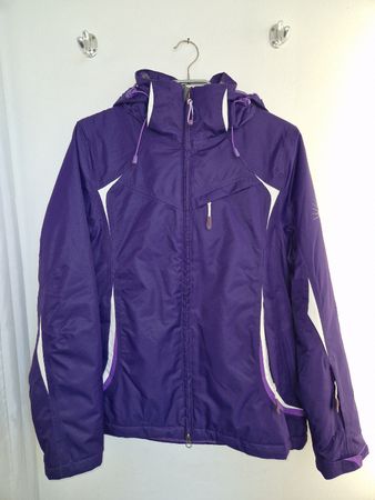 Alpine Skijacke Damen Gr. 38, Lila-Weiss, Top Zustand!