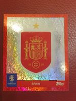 Topps Euro 2024 Sticker Wappen ESP 1 SPAIN