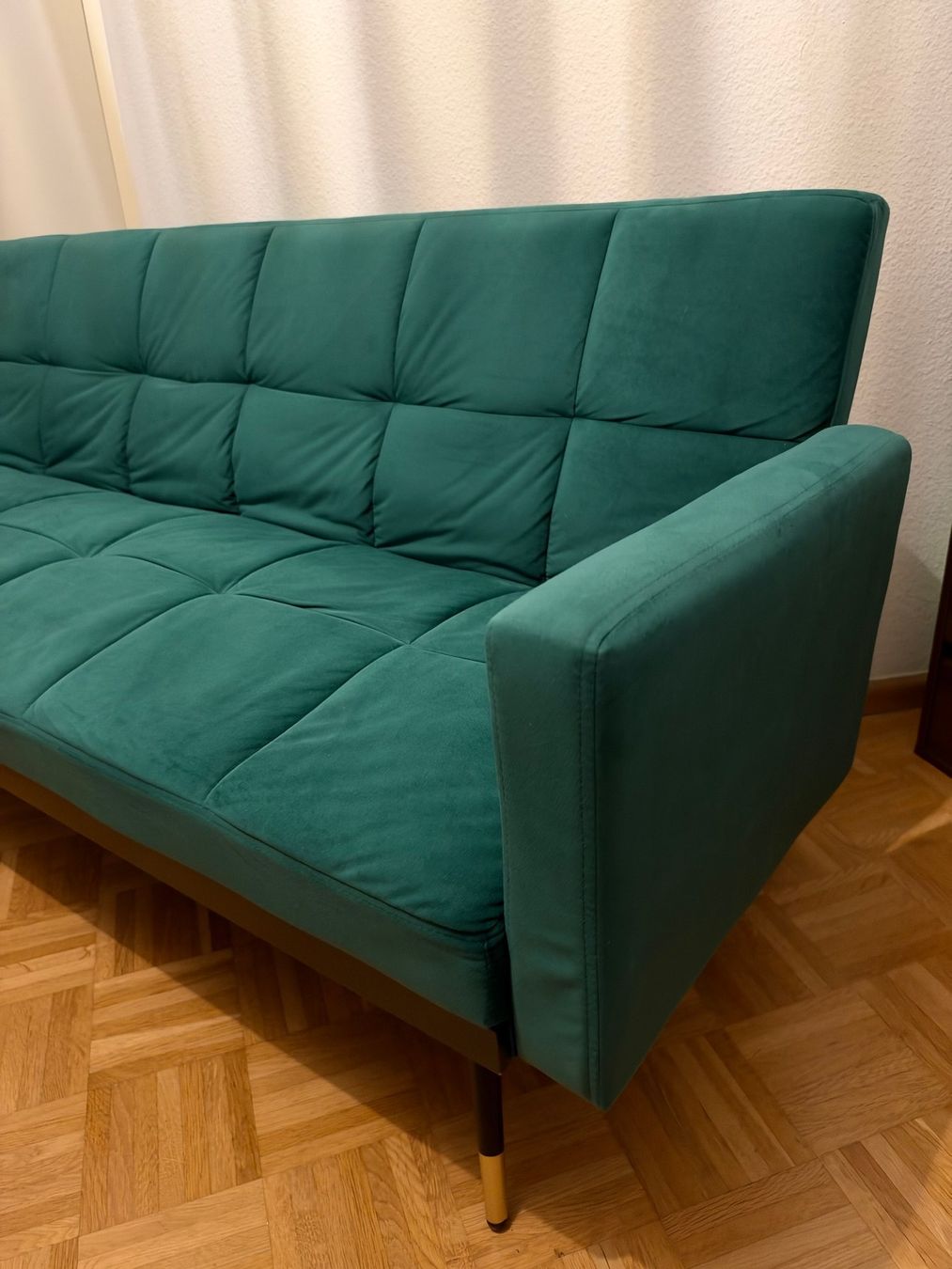 Gonser Divani: Schlafsofa Samt CALVIN dunkelgrün – Usato da Basel venduto da hol_8ldp 4