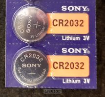 NEU !! 2 Stück CR2032 Sony LITHIUM Batterien 3 Volt