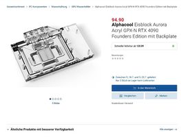 NEU Alphacool Eisblock Aurora Acryl GPX-N RTX 4090 Founders