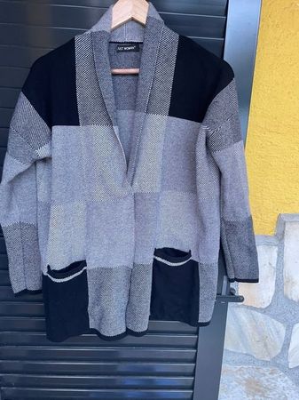 Damen Blazer schwarz grau Just Woman Viskose Polyamid 40/42