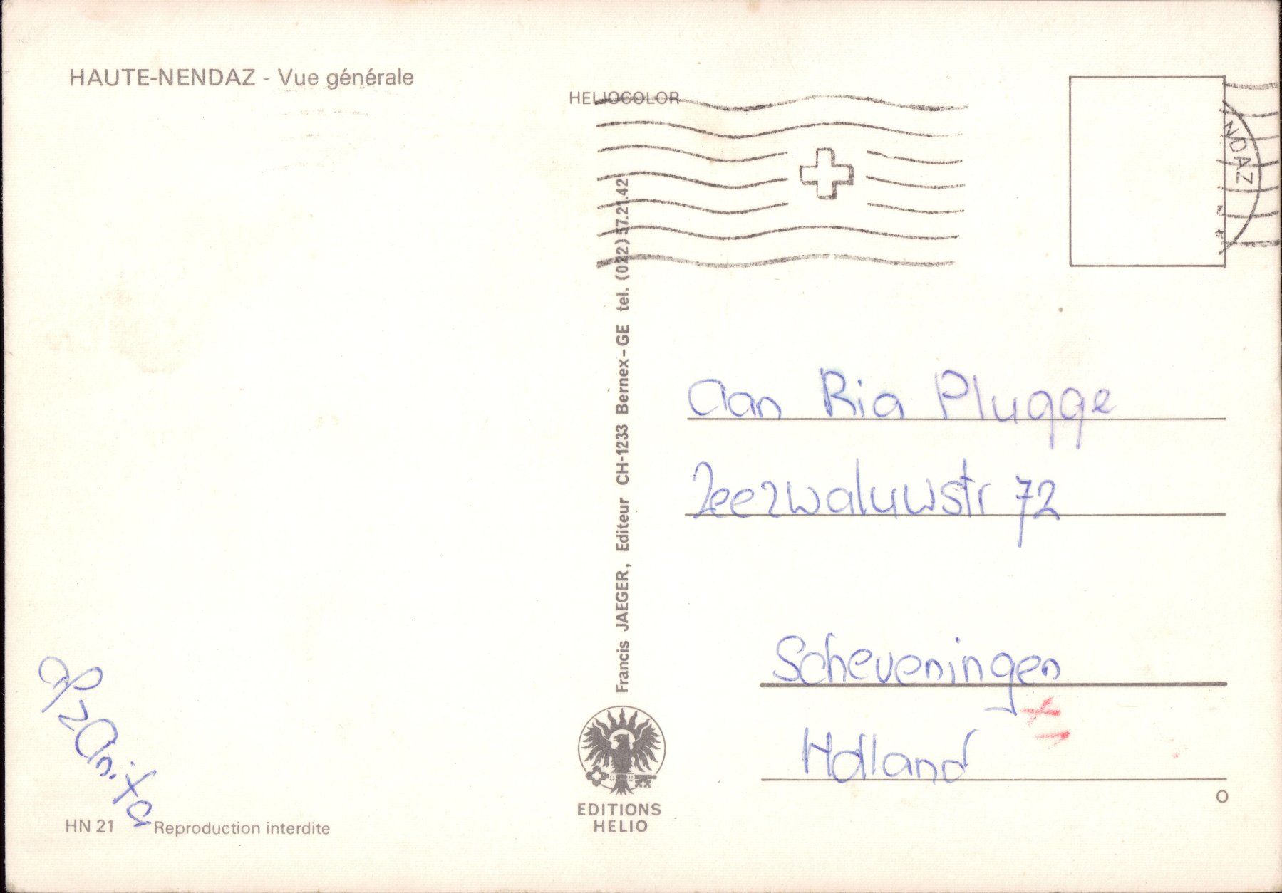 Ansichtskarten: AK Haute-Nendaz – Gebraucht aus Eggersriet von stamp303 1