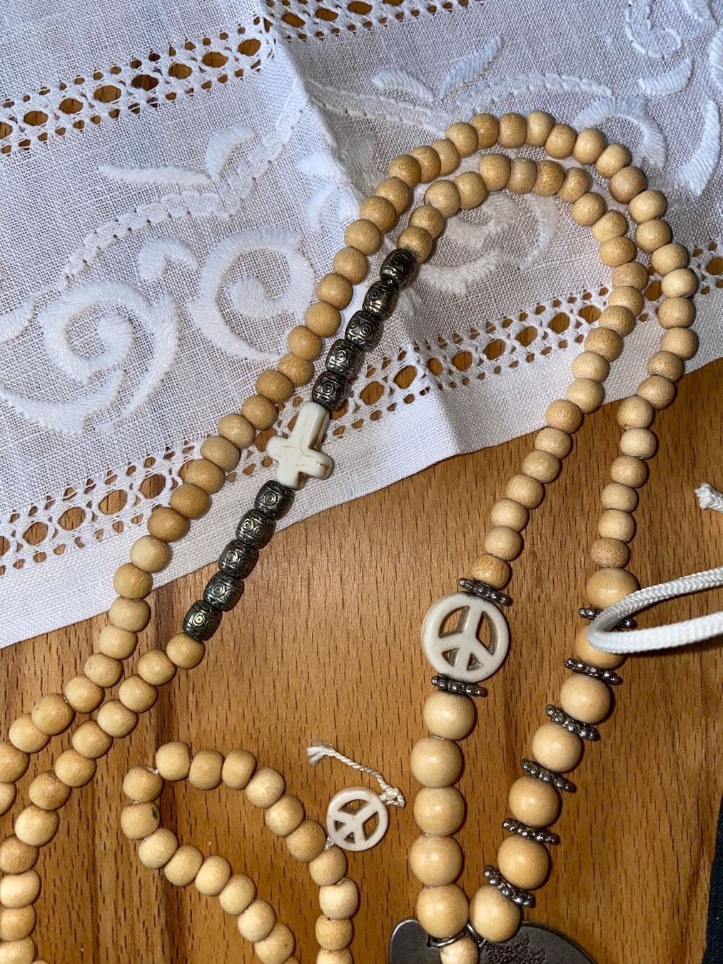 Catenine: Grace schöne Kette💝 Holzperlen, Mala? – Nuovo (secondo la descrizione) da Pfäffikon SZ venduto da Anita8808 4