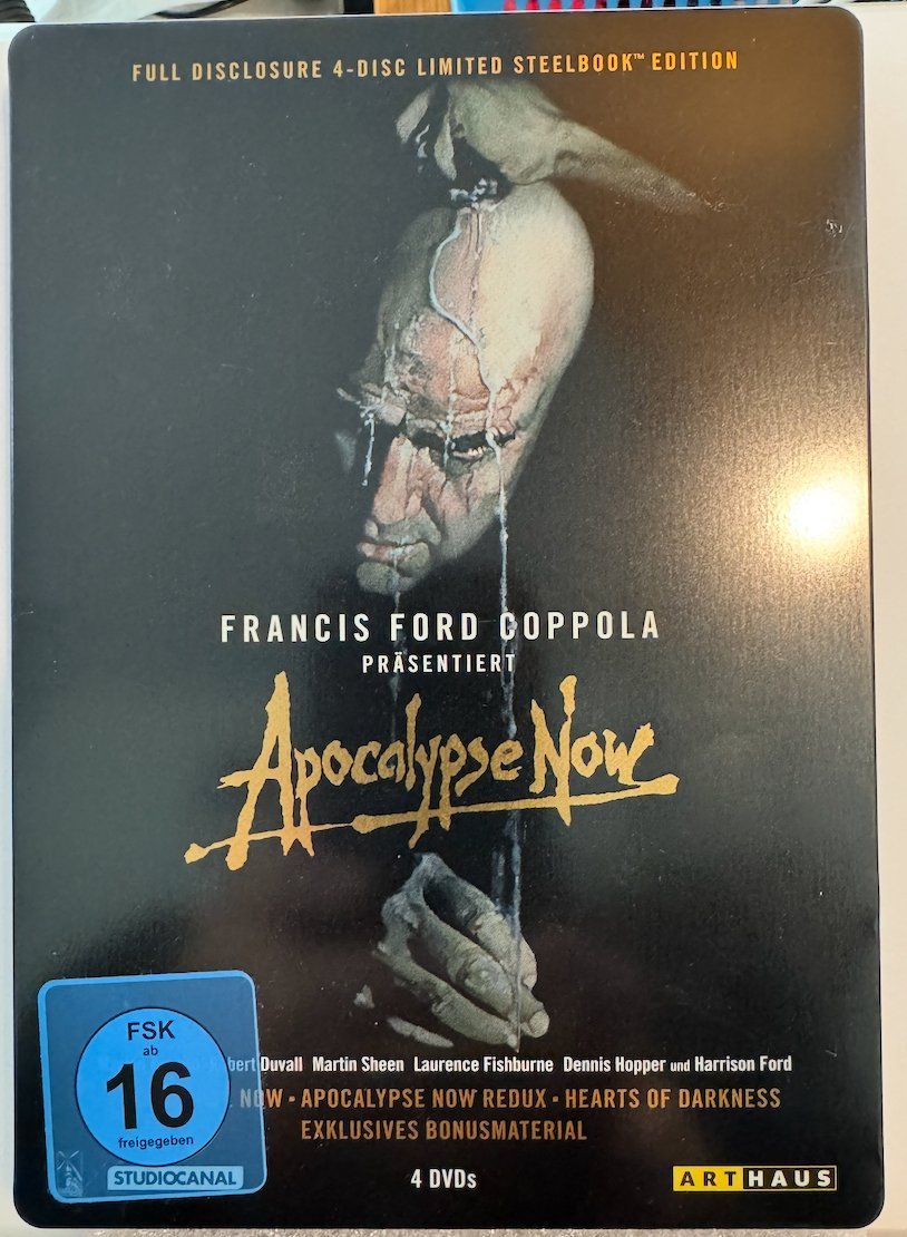 Tutti i DVDs: 4 DISCs  APOCALYPSE NOW -  LIMITED SP. EDITION - STAHLHÜLLE – Usato da Wisen venduto da gigisna 1