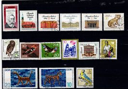 Briefmarken 34x DDR 3