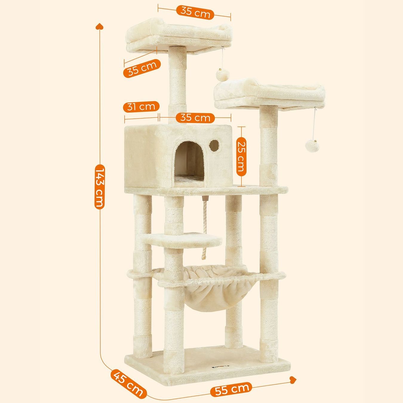Tiragraffi: Kratzbaum 143cm Stabiler Katzenbaum TRAVIS – Nuovo (secondo la descrizione) da Lachen SZ venduto da MAMORU-MOEBEL 6