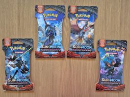 Pokémon S&M: Burning Shadows Sleeved Booster Pack Art Set EN