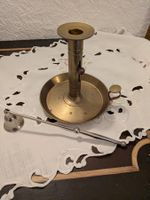 Kerzenständer aus Messing mit Kerzenlöscher, Vintage! (52)