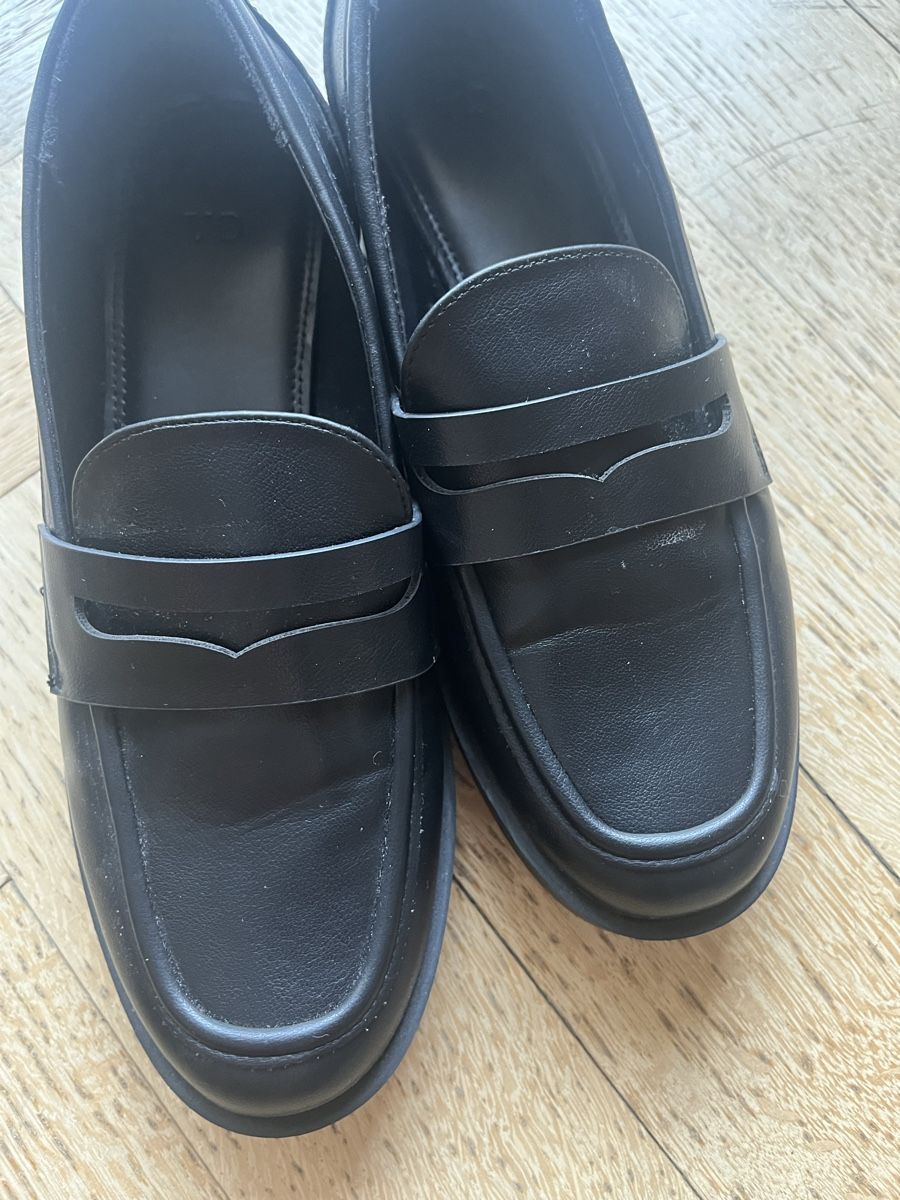 C&A Scarpe da donna: Loafers schwarz Grösse 39 C&A Leder-Optik – Nuovo (secondo la descrizione) da Olten venduto da sae_82z2 5