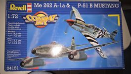Modellbau Revell 1:72 Me 262 A-1a & P-51 B Mustang