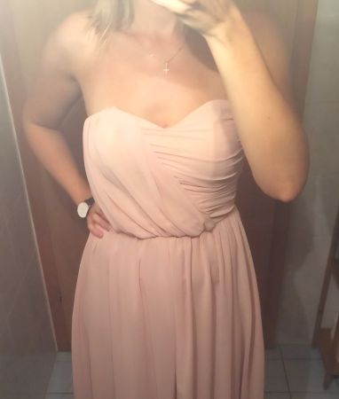 Abito ASOS elegante color pesca, taglia 38