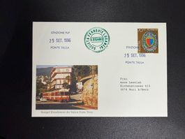 Bahnpostbeleg Stazione FLP Ponte Tresa 1996