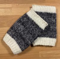 Pulswärmer 👐 blau/weiss - ca. Grösse L - NEU