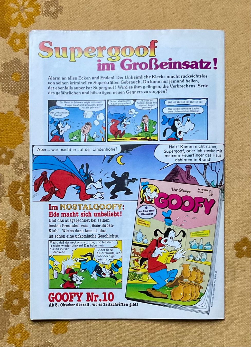Comics: Goofy Heft Nr 9 von 1988 – Gebraucht aus Endingen von nathan05 9