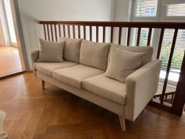 Beiges Stoffsofa wie neu
