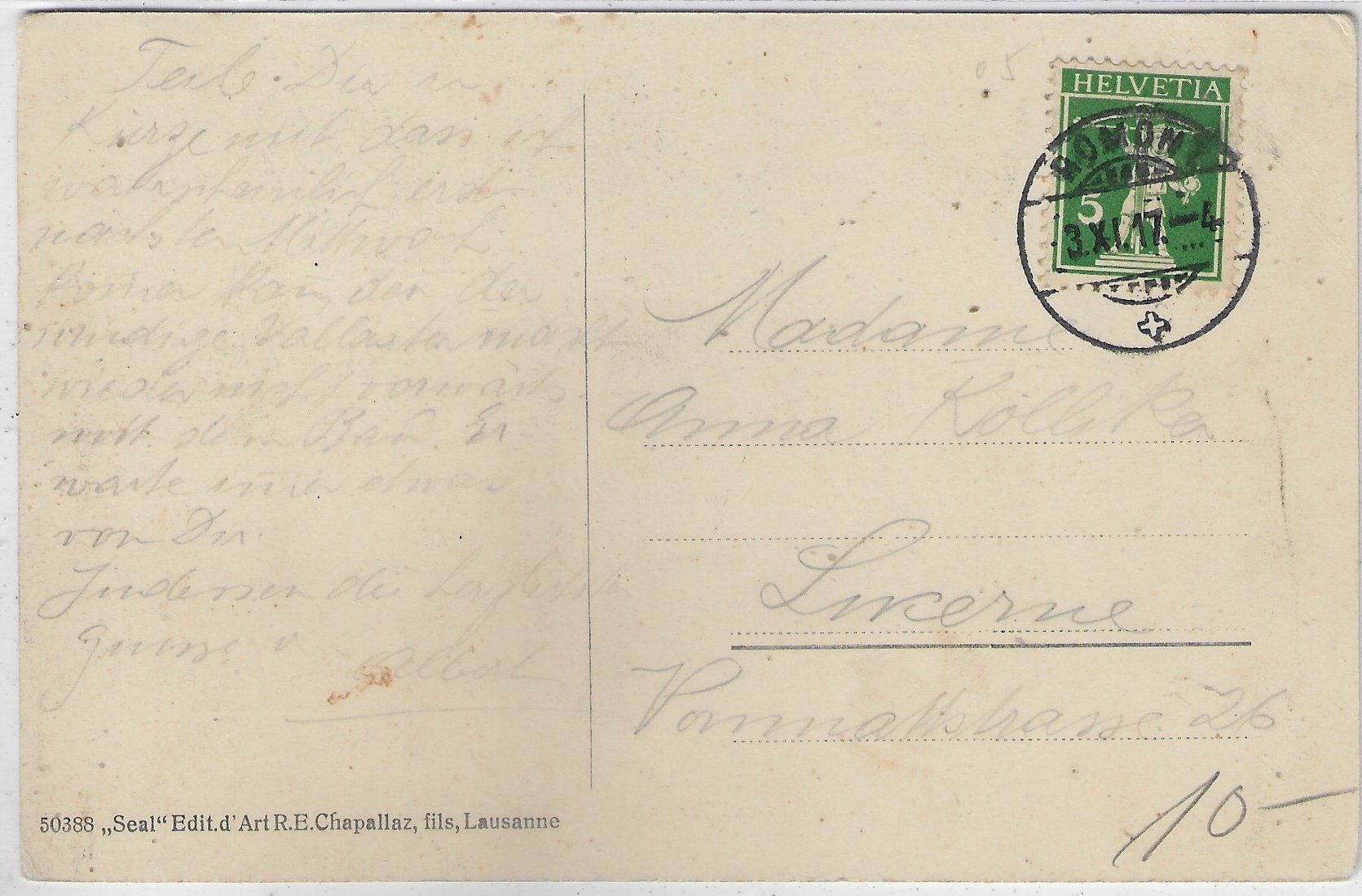 Cartoline postali: Romont - Stadtpartie – Usato da Ettingen venduto da Kartenplanet 1