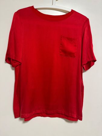 MAJE Rote Top Seide In Gr 3/38 EUR