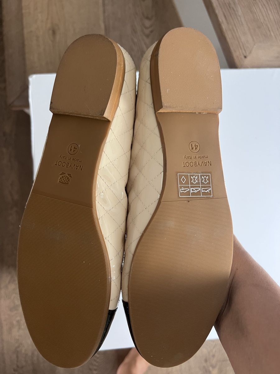 Navyboot Scarpe da donna: Navyboot Ballerinas Beige/Schwarz Groesse 41 – Nuovo (secondo la descrizione) da Schenkon venduto da NCB77 3