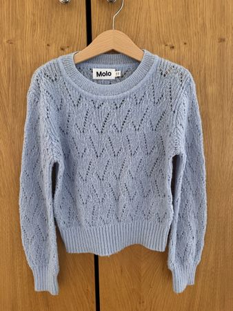 Pull Molo bleu ciel – 110/116 cm - 5/6 ans. 