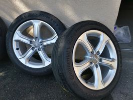 Audi Kompletträder 17x7.5 ET28 mit 225/50R17 Sommerreifen