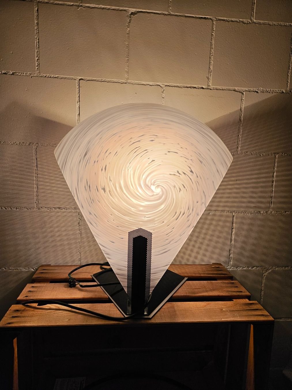 Murano Lampen: Lampe Murano-Glas in Fächerform – Gebraucht aus Root von Trinali 1