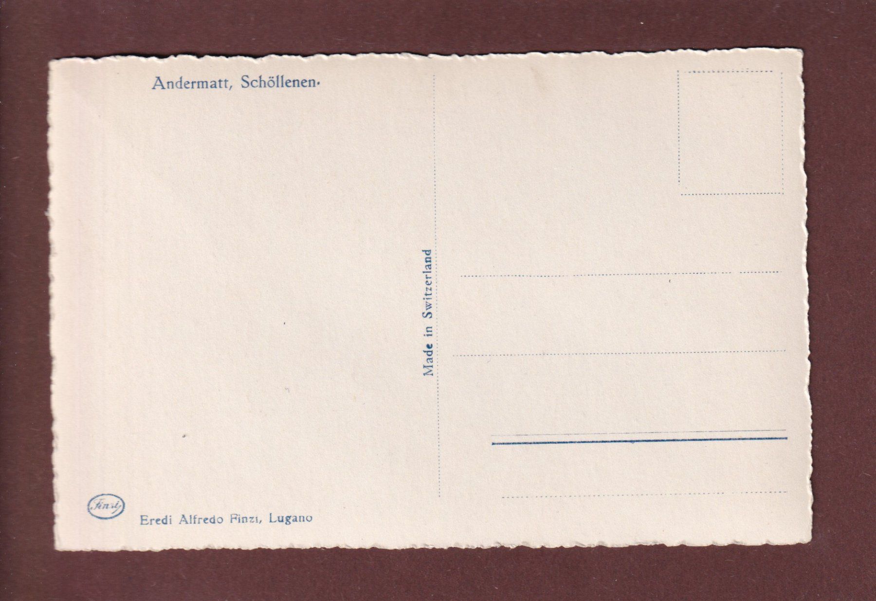 Cartoline postali: Andermatt - SCHÖLLENEN – Usato da Pully venduto da nicecards 1