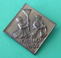 Basler Fasnachtsplakette Kupfer 1932