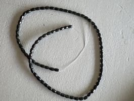 1x Hämatit Strang Facettiert ca. 5mm  40 cm