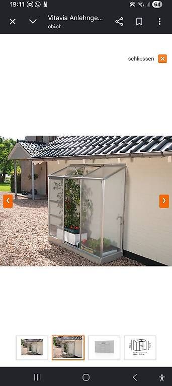 Casette da giardino & serre: Anlehngewächshaus Ida 1300 – Usato da Bözen venduto da Kolumbus77