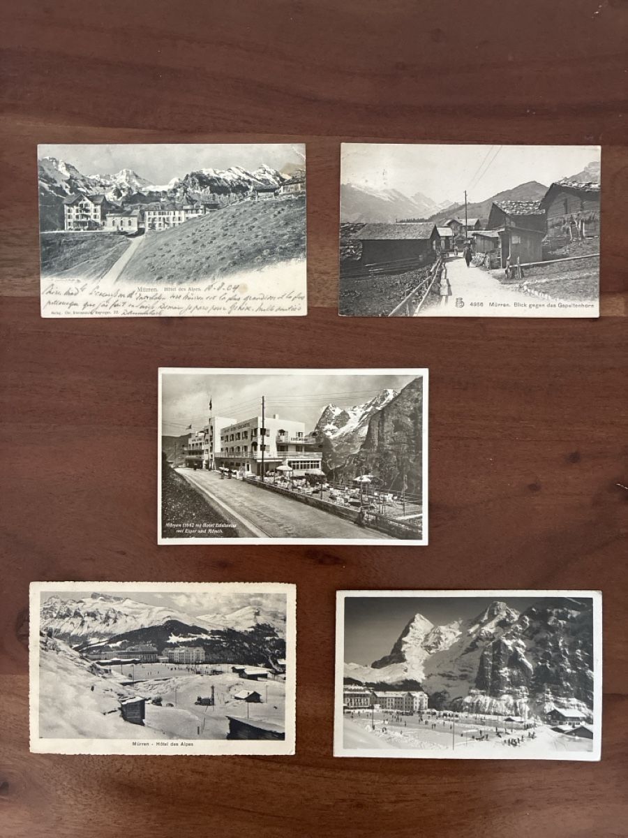 Cartoline postali: 10 Ansichtskarten von Mürren BE – Usato da Oftringen venduto da Cla.vD.74 2